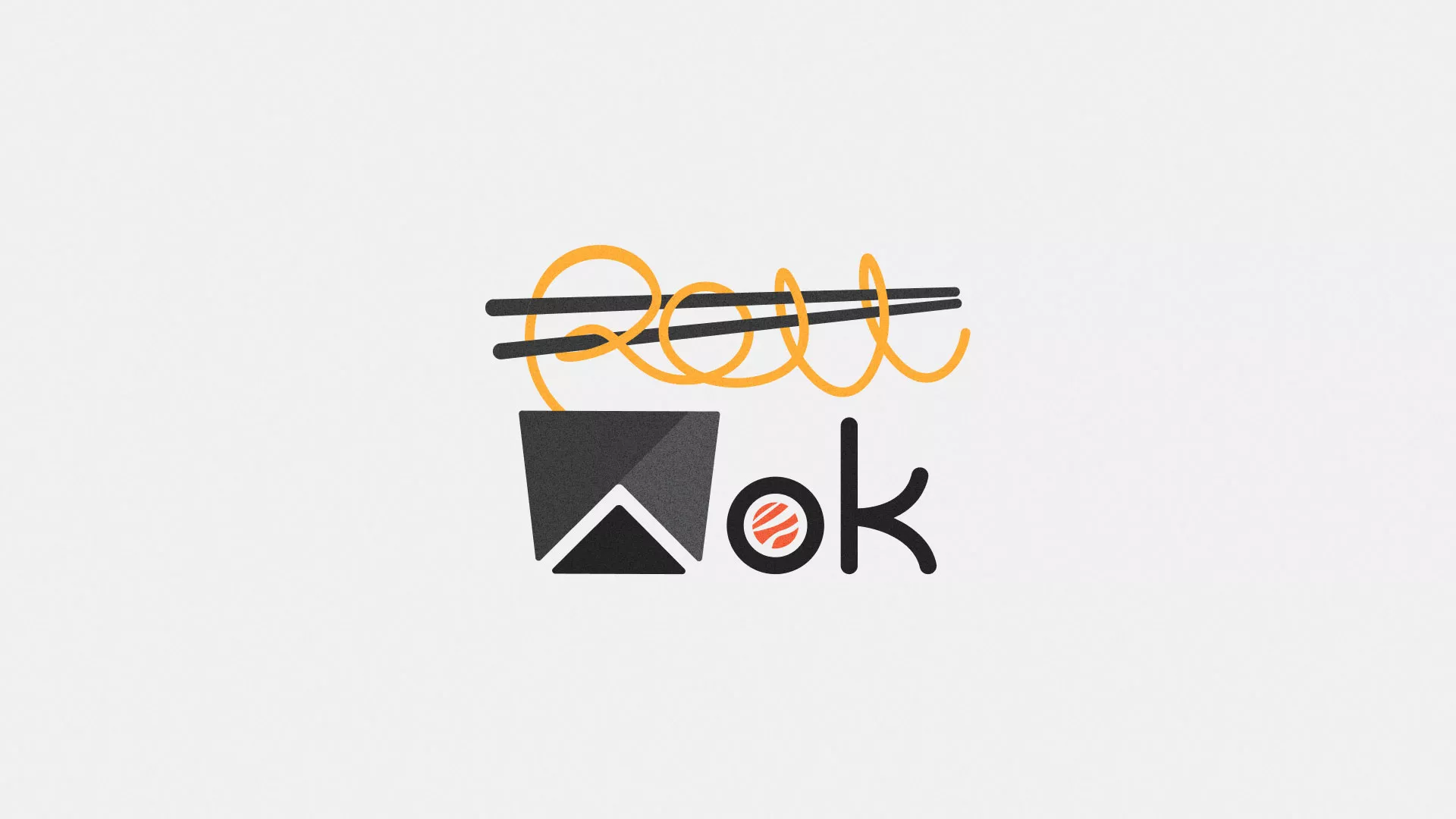 Разработка логотипа в Гурьевске для суши-бара «Roll Wok Club» Разработка логотипа в Гурьевске для суши-бара «Roll Wok Club»